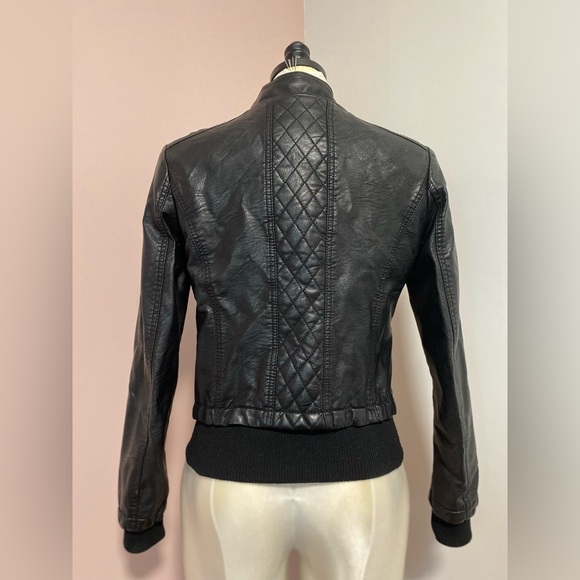 CI SONO faux leather moto bomber jacket - Picture 2 of 9